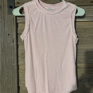 Blakely Pink and White Striped Tank Top